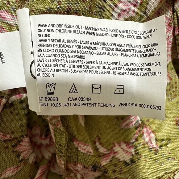 Jessica Simpson Womens Size M Leslie Boho Botanical Dots Small Top Shirt NWT - Picture 7 of 7